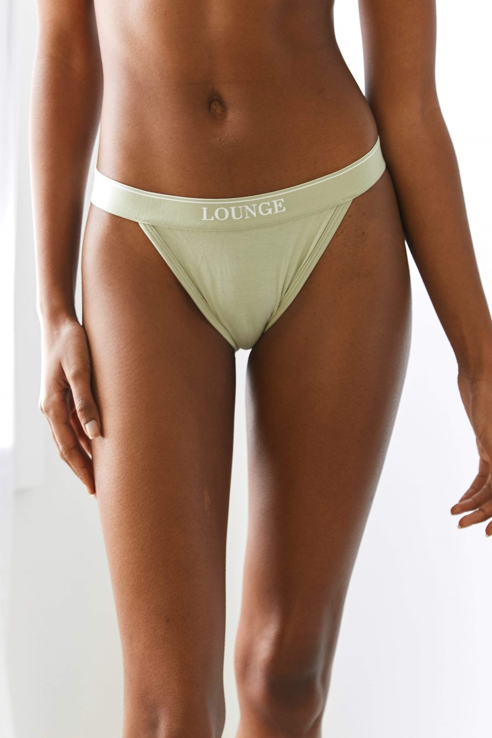 Lounge Underwear Bamboo Minimal Triangle Briefs Olijfgroen | RU9386041