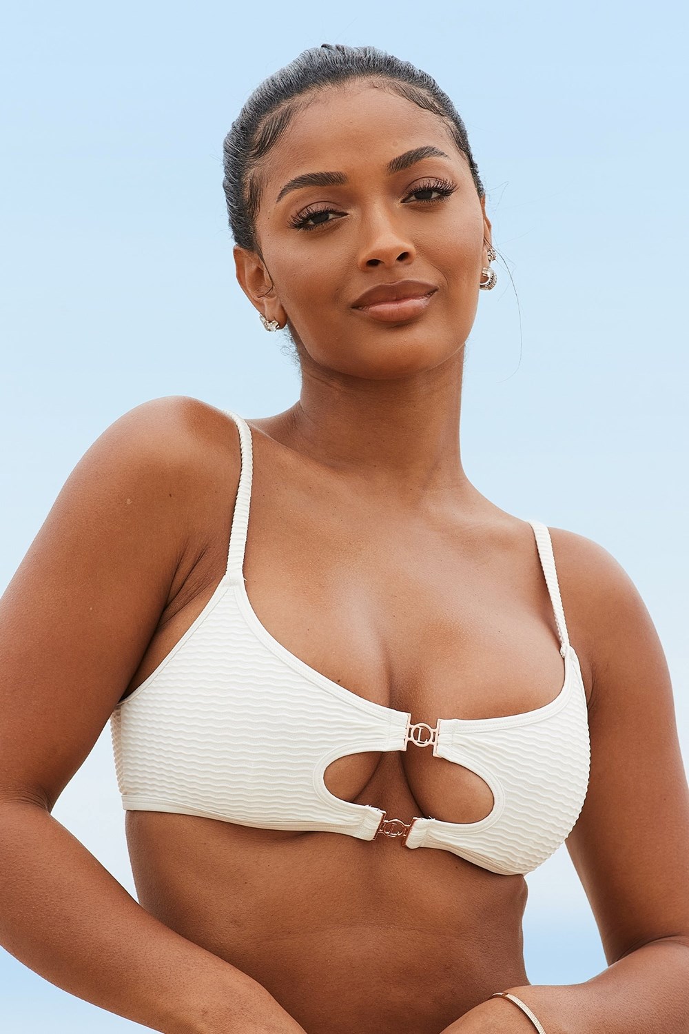 Lounge Underwear Cali Textured Bikini Top Room | IK3268041