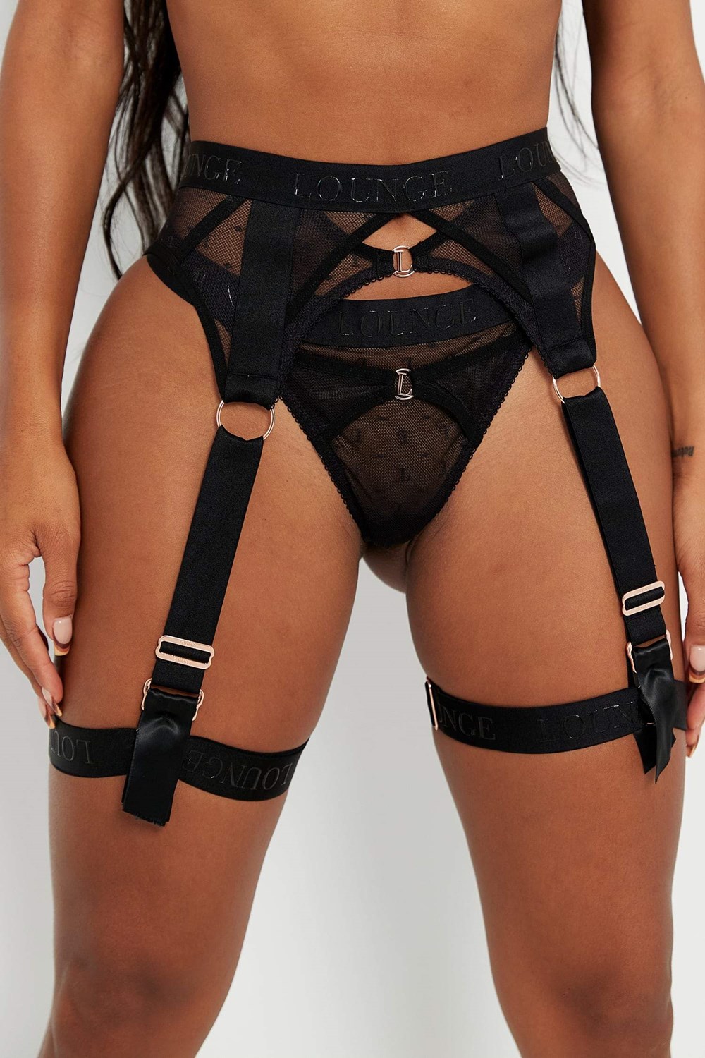 Lounge Underwear Electra Intimates Set Zwart | WJ2301895