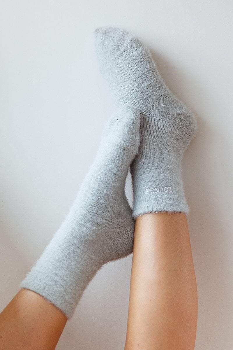 Lounge Underwear Embroidered Lounge Toastie Socks Zilver | XC8792016