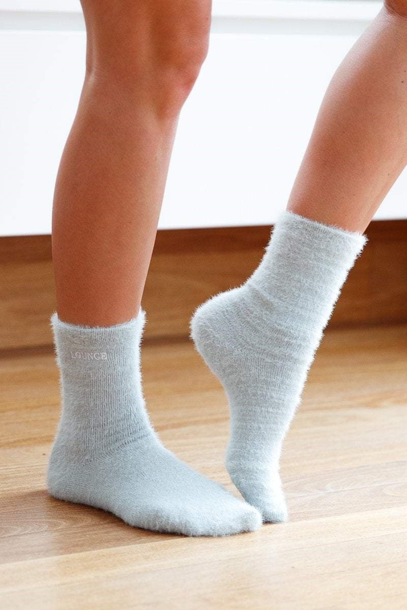 Lounge Underwear Embroidered Lounge Toastie Socks Zilver | XC8792016