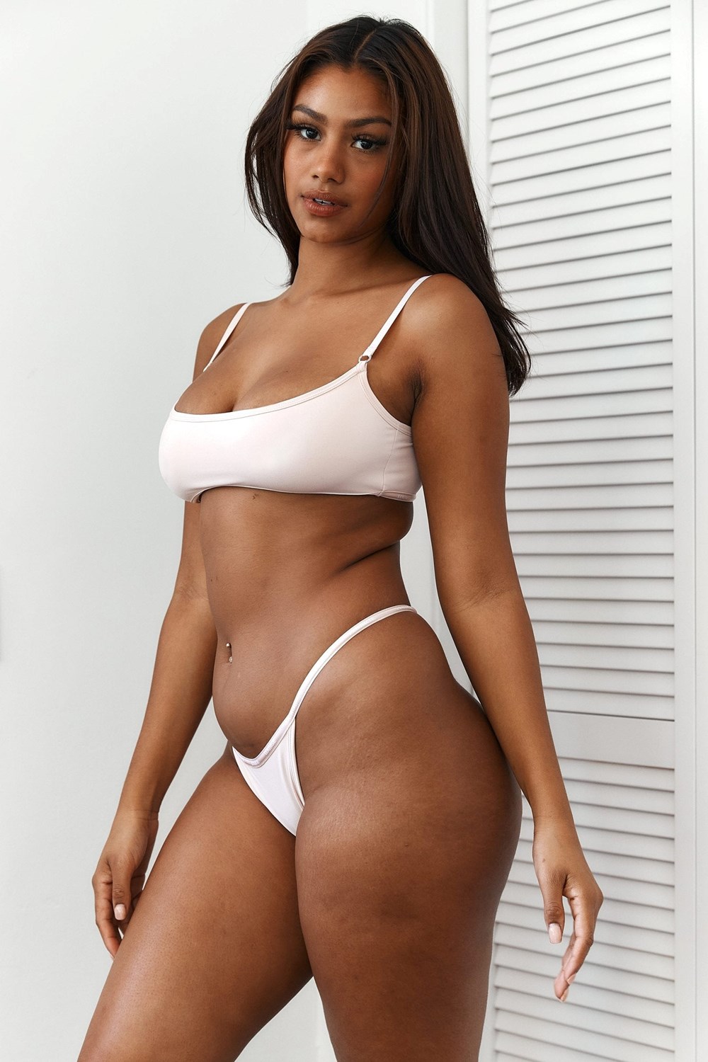 Lounge Underwear Essential Bralette & String/Briefs Set Roze Roze | TR8320194