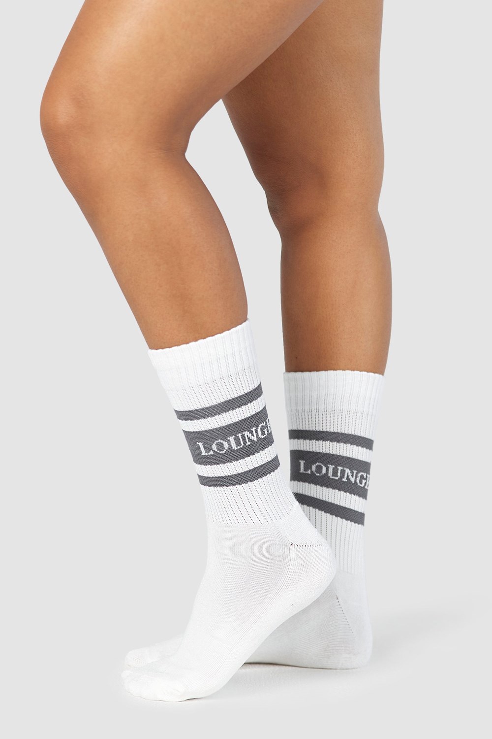 Lounge Underwear Essential Socks (Two Pack) Charcoal | RH8352904