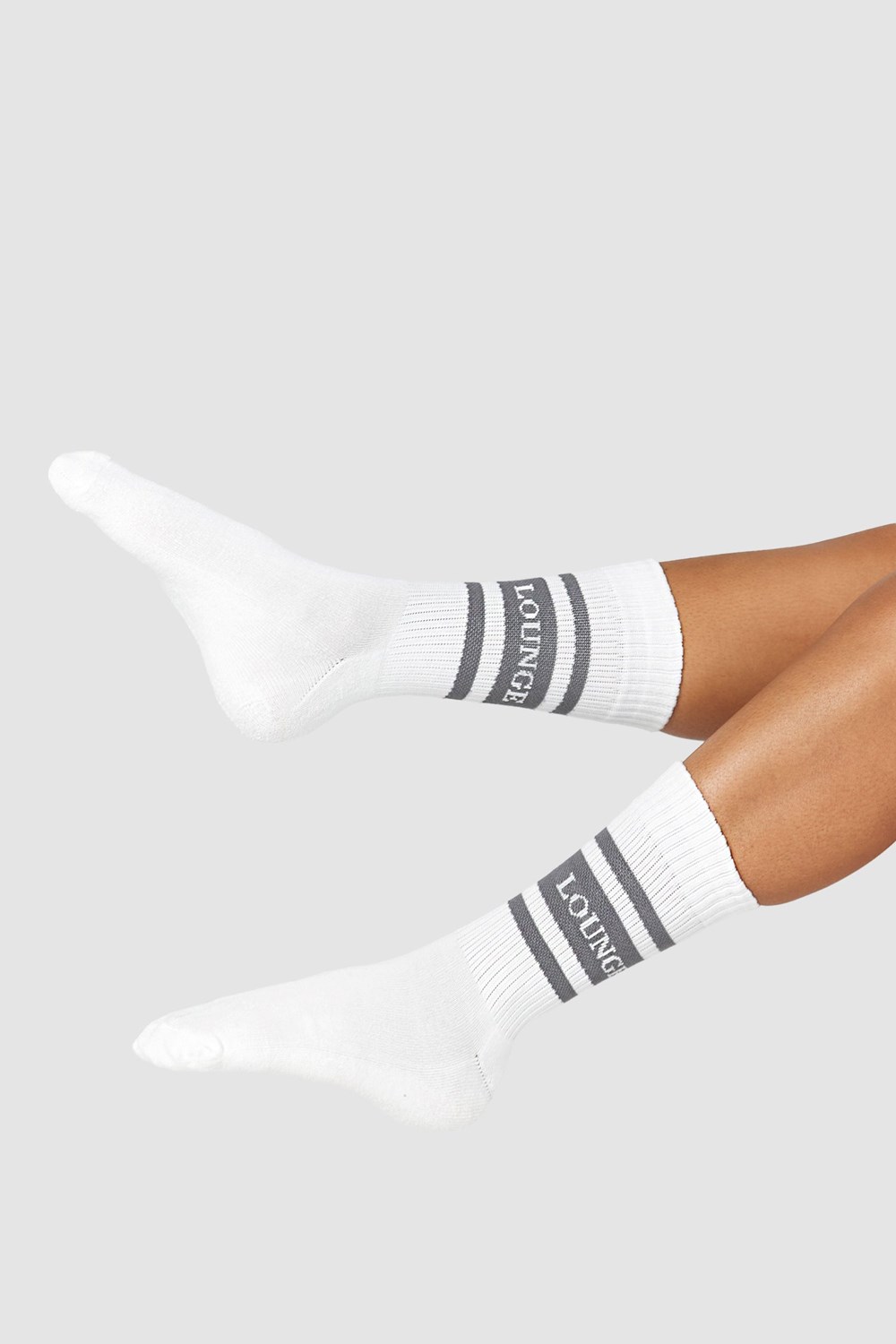 Lounge Underwear Essential Socks (Two Pack) Charcoal | RH8352904