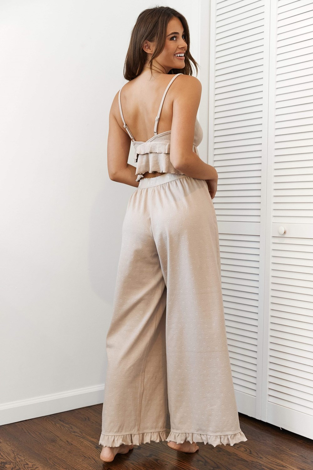 Lounge Underwear Frill Pajama Trousers Mink | ZT6954812
