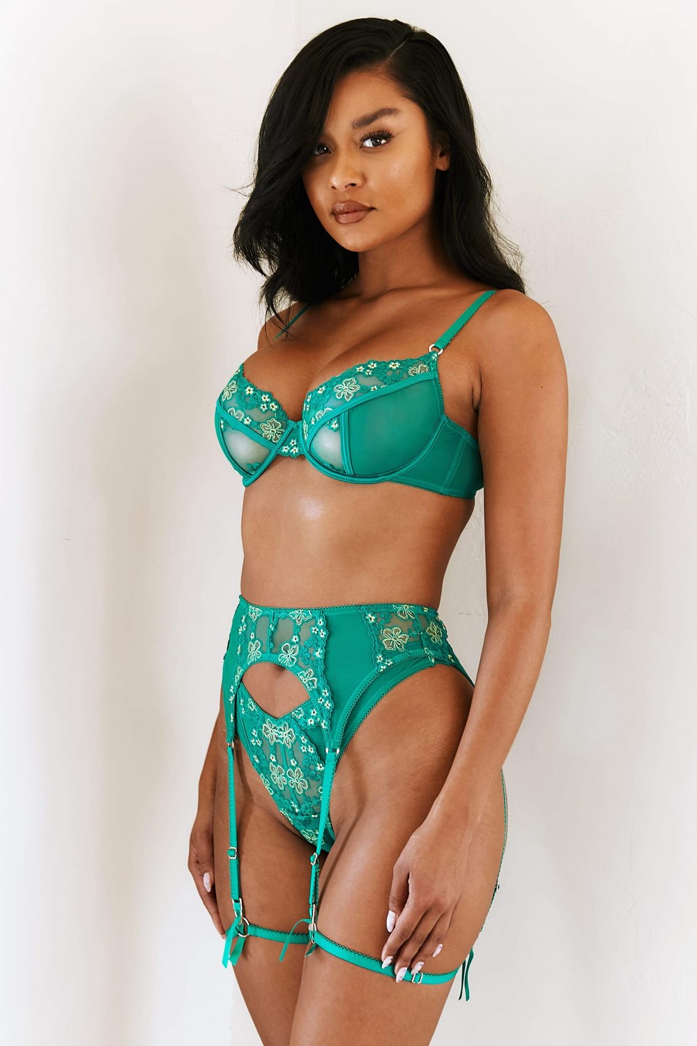 Lounge Underwear Harper Intimates Set Emerald | KL5830674