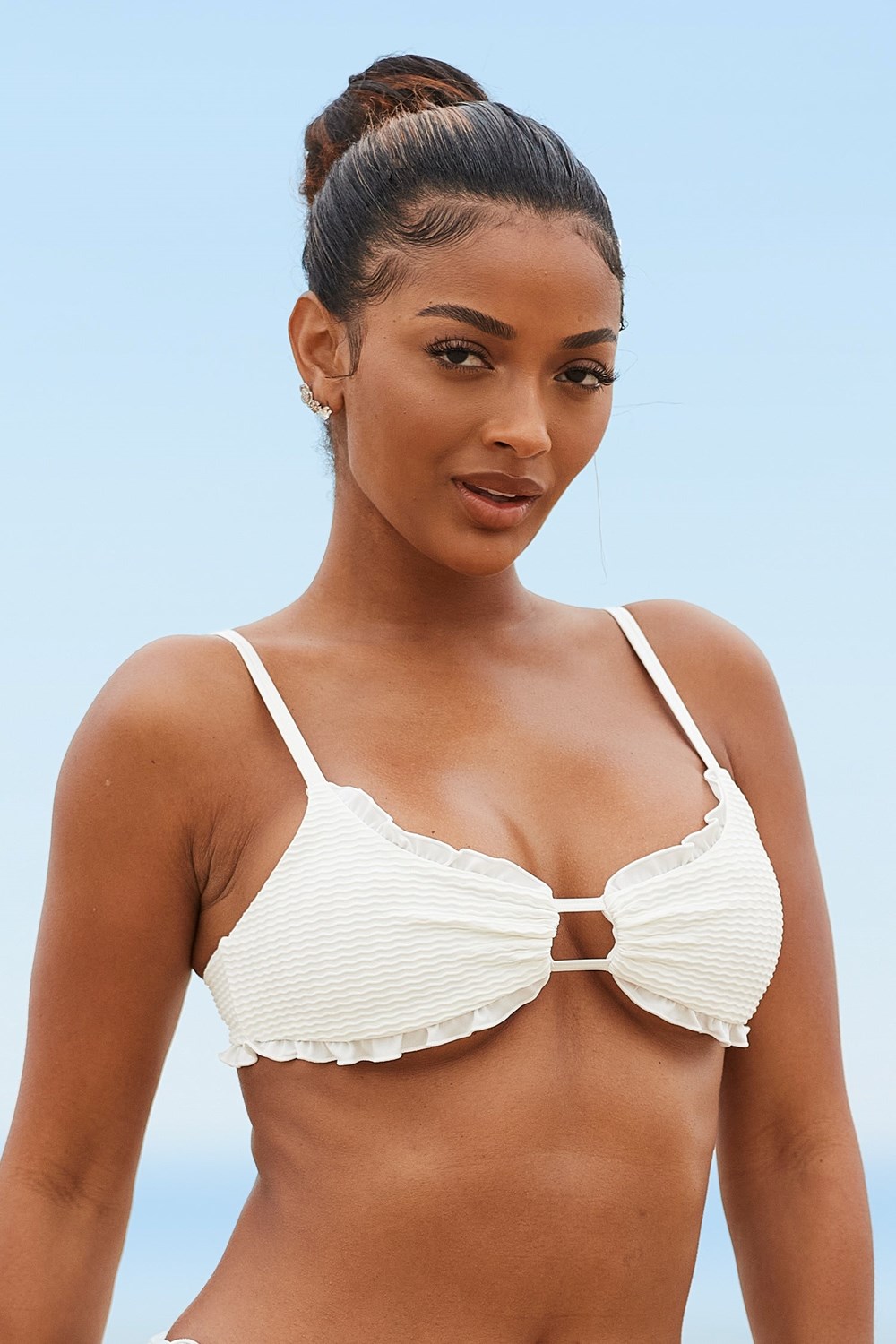 Lounge Underwear Hawaii Textured Bikini Top Room | KG9450318