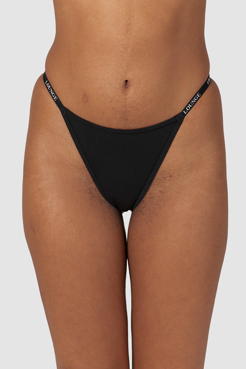Lounge Underwear Smooth Klassieke String Zwart | CW9615032